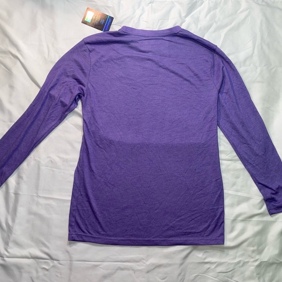 Aeropostale womens Vibrant Purple Long Sleeve Tee - Picture 4 of 5
